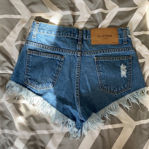 Blue jean shorts - Picture 2 of 2